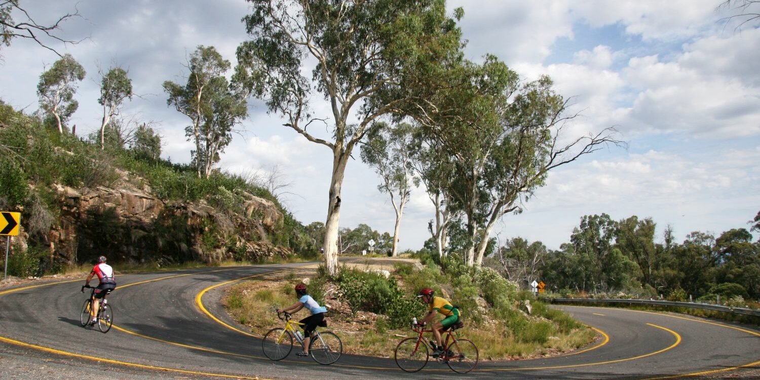 Road riding up Mt Buffalo